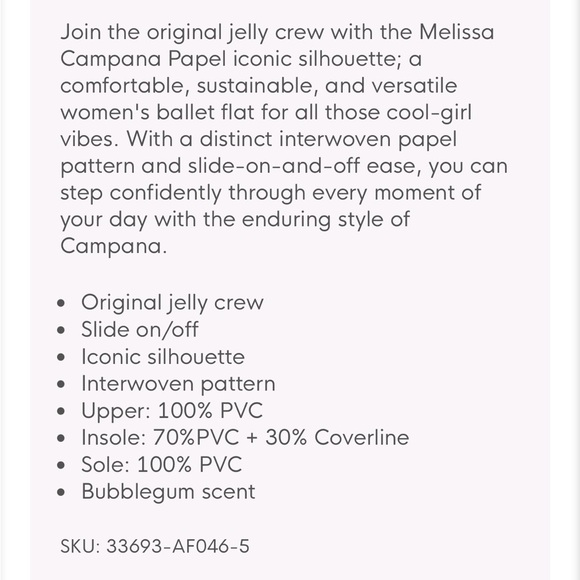 Melissa Campana Zig Zag Jelly Black Sparkle Ballet Flats US 6 - Picture 6 of 6